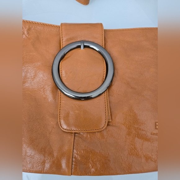 Beijo  Burnt Orange Shoulder Bag with Buckle - Picture 3 of 14